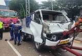Kecelakaan Beruntun 4 Kendaraan di Tol Tanjung Priok