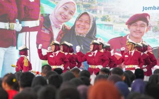 Momen Haru Hari Santri, Siswa Sekolah Rakyat Baca Puisi