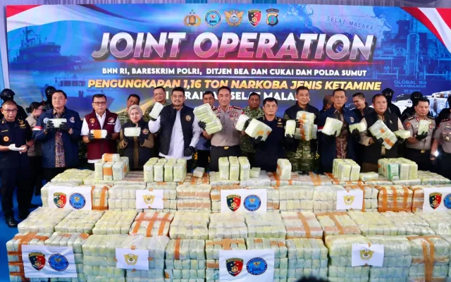 Kronologi Penyelundupan 1,16 Ton Ketamin di Perairan Belawan