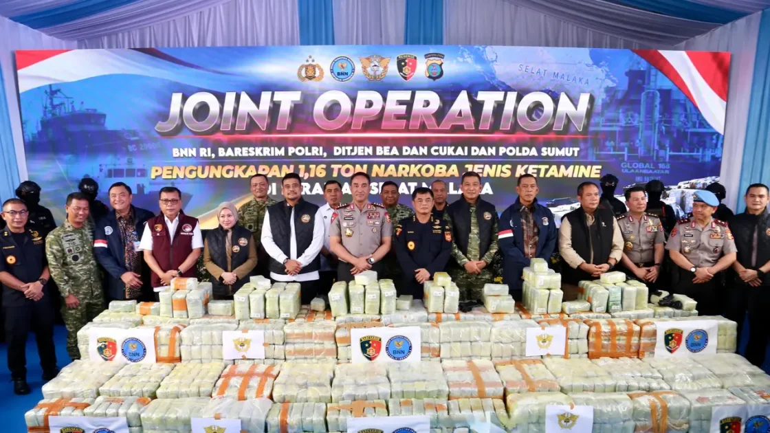 Penggagalan Penyelundupan 1,16 Ton Ketamin Jadi Kado 2 Tahun Prabowo-Gibran