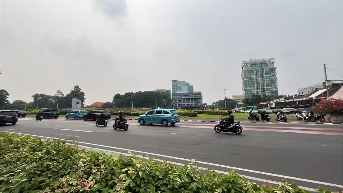 Kondisi Tugu Tani Jelang Demo Aliansi Mahasiswa