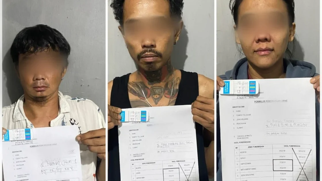 Tiga Pengedar Sabu Ditangkap di Tambora, Polisi Sita 4,38 Gram