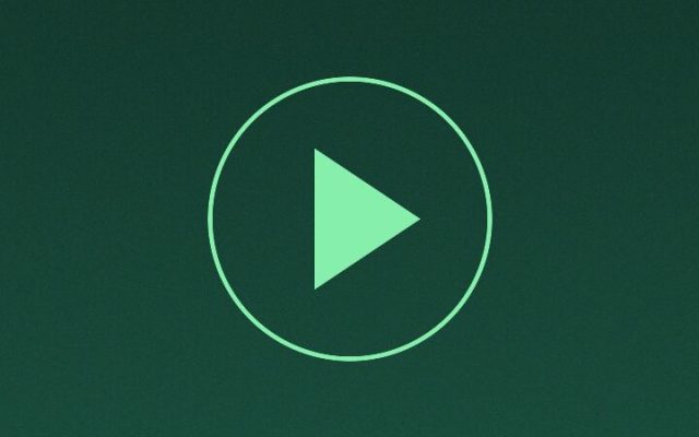 Ilustrasi tombol putar video vertikal
