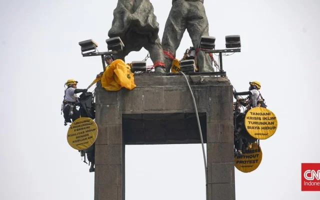 Polda Metro Pulangkan 6 Aktivis Greenpeace Usai Aksi HI
