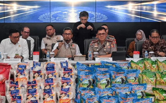 Bareskrim Bongkar 5 Merek Beras Fortifikasi Bodong