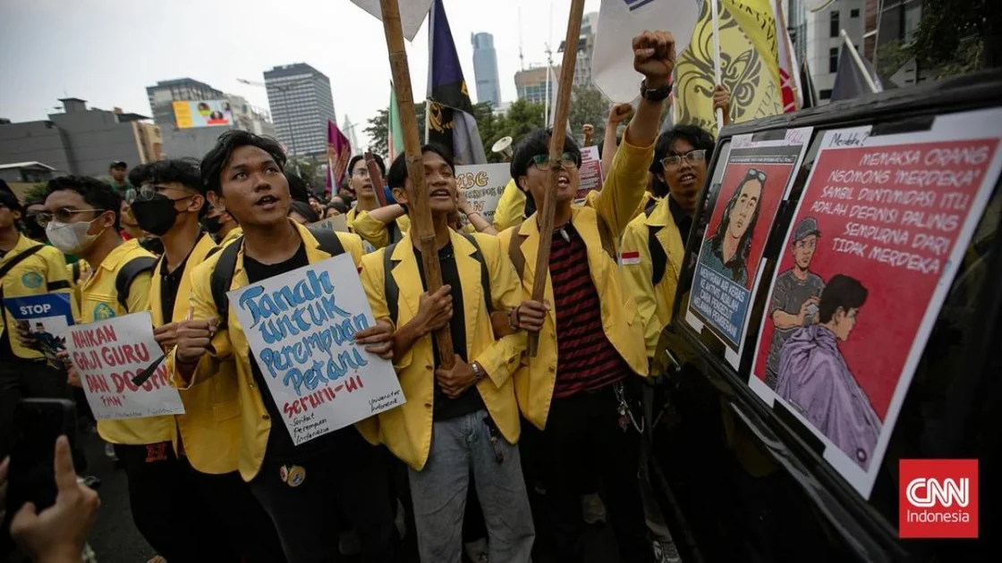 Mahasiswa Gelar Demo Serentak di Tiga Kota Soroti 2 Tahun Prabowo-Gibran
