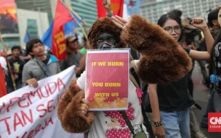 Massa Demo Bubar, Jalan Sudirman-Thamrin Kembali Dibuka