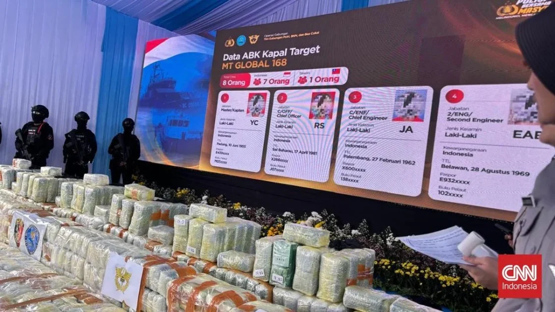 Kronologi Penyelundupan 1 Ton Ketamine di Selat Malaka
