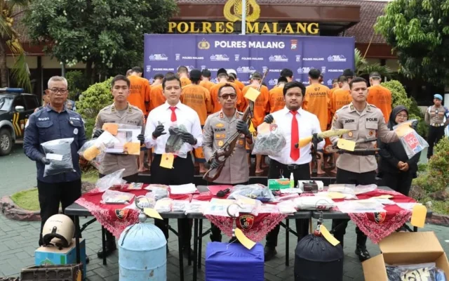 Polres Malang Ungkap 273 Kasus Kejahatan dalam Operasi Sikat