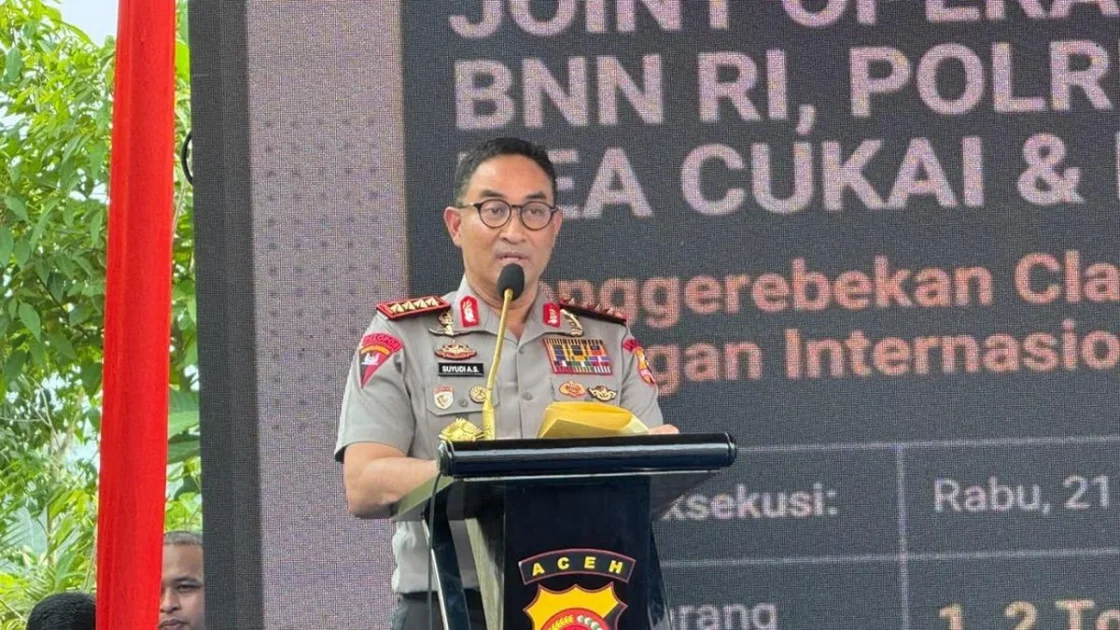 Polri Usut Lab Sabu 1,2 Ton di Aceh dan Miskinkan Pelaku