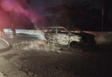 Minibus Terbakar di Tol Jagorawi Diduga Korsleting