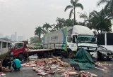 Kronologi Kecelakaan Dua Truk di Depan Gedung DPR