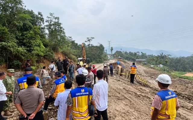Jalur Tarutung-Sipirok Kembali Buka, Perbaikan Permanen Dikebut