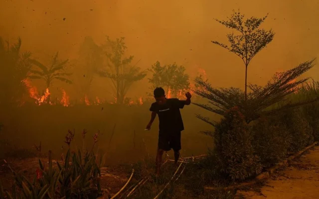 Warga Sumsel Susah Tidur Malam Imbas Karhutla Belum Padam