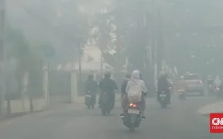 Asap Pekat Karhutla Kembali Selimuti Palembang