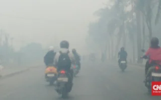 Asap Karhutla di Sumatera Selatan Makin Tebal dan Pekat