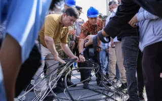 Pemkot Pekanbaru Tata Kabel Demi Estetika & Keselamatan