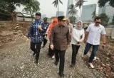Pramono Anung Tinjau Normalisasi Kali Mampang Jelang Hujan