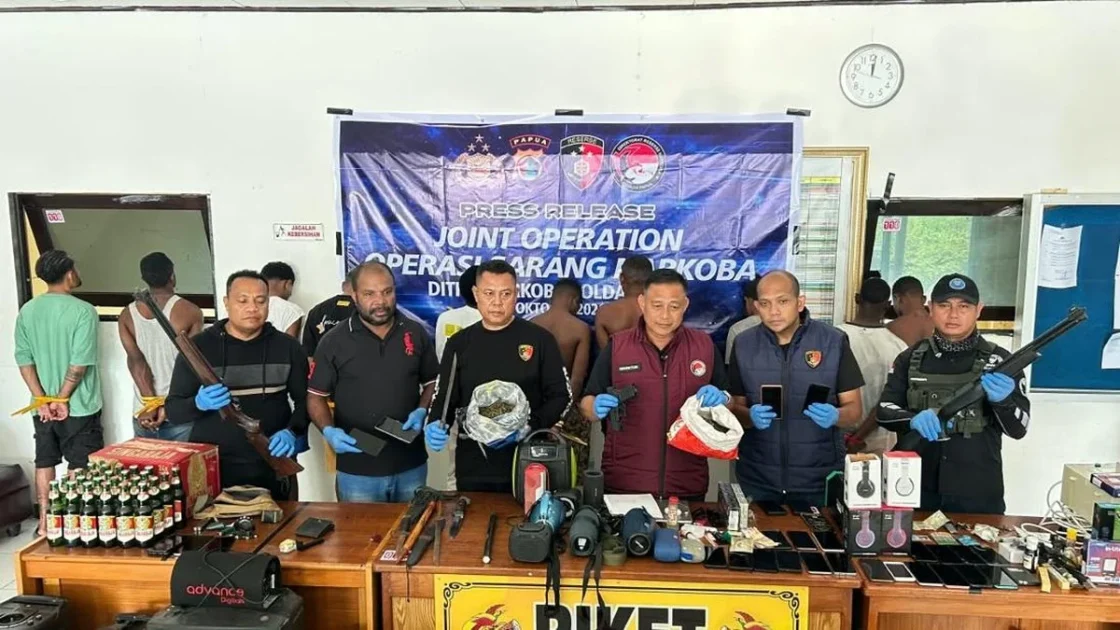 Kampung Vietnam Jayapura Digerebek, Polisi Sita 2 Karung Ganja