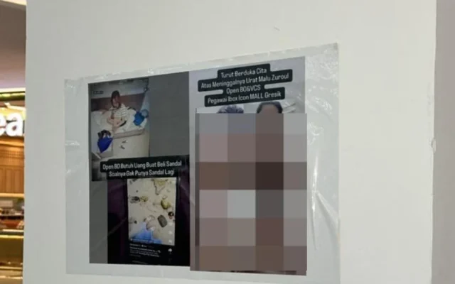Poster Wanita Bugil di Mal Gresik, Diduga Masalah Selingkuh