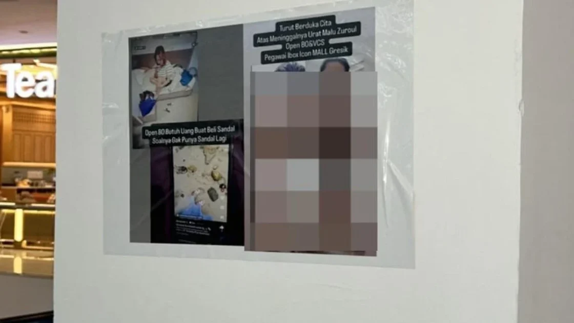 Viral Poster Asusila Karyawati di Mal Gresik Dicopot