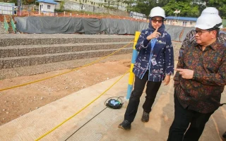 Pramono Resmikan Dua Embung di Jaktim Atasi Banjir