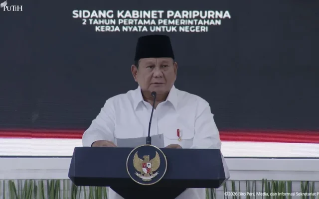 Prabowo Nilai Kinerja 2 Tahun Pemerintahannya Membanggakan