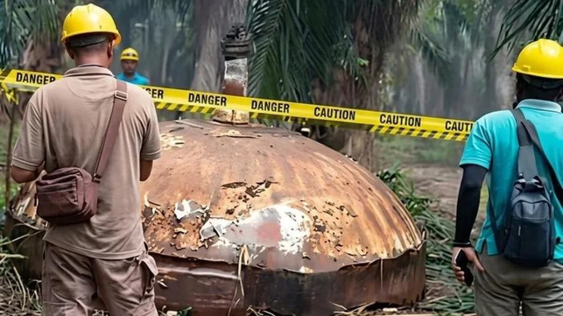Benda Logam Misterius di Kotim Ternyata Serpihan Roket China