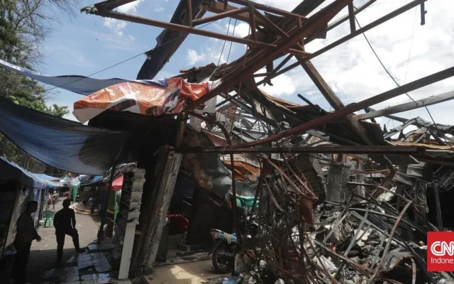 Eks Pasar Taman Puring Diubah Jadi Taman Setara